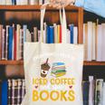 Iced Coffee And Spicy Books Iced Coffee Lover Cold Brew Canvas Tote Bag
