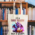 I'm A Book Dragon Not A Worm Canvas Tote Bag I'm A Book Dragon Not A Worm Canvas Tote Bag