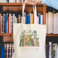 I'm Booked Tonight Floral Books Cozy Reading Graphic Canvas Tote Bag