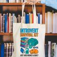 Introvert Book Lover Introvert Survival Kit Canvas Tote Bag