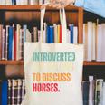 Introvert Cute Horse Lover Horse Riding Equestrian Canvas Tote Bag Introvert Cute Horse Lover Horse Riding Equestrian Canvas Tote Bag