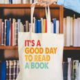 It's A Good Day To Read A Book Retro Vintage Teacher Canvas Tote Bag