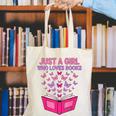 Just A Girl Who Loves Books Butterflies Reading Canvas Tote Bag Just A Girl Who Loves Books Butterflies Reading Canvas Tote Bag