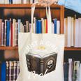 Just A Girl Who Loves Books Witchcraft Spell Book Halloween Canvas Tote Bag