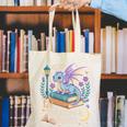 Just a Girl Who Loves Dragons & Books Reader Fantasy Fun Premium Tri-Blend Canvas Tote Bag