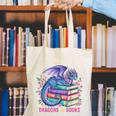 Just a Girl Who Loves Dragons And Books Dragon Reading Canvas Tote Bag Just a Girl Who Loves Dragons And Books Dragon Reading Canvas Tote Bag