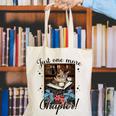 Just One More Chapter Cat Reading Books Coffee Lovers Premium Tri-Blend Canvas Tote Bag