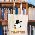 Just One More Chapter Fun Cat Coffee Reading Book Premium Tri-Blend Canvas Tote Bag