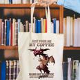 Just Pour Me My Coffee Hand Me My Book And Slowly Back Away Premium Canvas Tote Bag