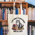I Just Want To Read Books And Pet Cats Raglan Baseball Tee Canvas Tote Bag I Just Want To Read Books And Pet Cats Raglan Baseball Tee Canvas Tote Bag