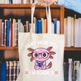 Kawaii Axolotl Can't Hear You I'm Reading Book Lover Canvas Tote Bag Kawaii Axolotl Can't Hear You I'm Reading Book Lover Canvas Tote Bag