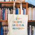 Kids The Littlest Book Club Member Book Lover Club Canvas Tote Bag