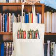If You Know You Know 6 7 Reading Books Christmas 67 Meme Canvas Tote Bag