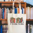 If You Know You Know 6 7 Reading Books Christmas Canvas Tote Bag