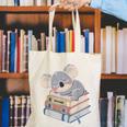 Koala Reading Book Pajama Sleep Canvas Tote Bag