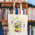 Let The Good Books Roll Mardi Gras Reading Canvas Tote Bag