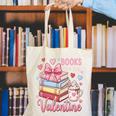 Librarian Books Are My Valentine Teacher Valentines Teach Canvas Tote Bag