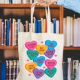 Librarian Shirt Valentines Book Worm Reading Tshirt Premium Tri-Blend Canvas Tote Bag