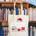 Library Crew Book Lovers Librarian Xmas Holiday Christmas Canvas Tote Bag