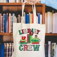 Library Crew Book Lovers Reader Teacher Librarian Christmas Canvas Tote Bag