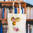 And Into The Library She Goes Book Lover Reading Bookworm Canvas Tote Bag