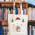 Most Likely To Read A Book On Christmas Love Reading Books Canvas Tote Bag