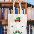 Most Likely To Read A Book Matching Christmas Elf Canvas Tote Bag