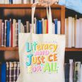 Literacy And Justice For All Protect Banned Books Library Canvas Tote Bag