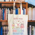Little Miss 100 Days Smarter Cute Goose Reading Books Girls Canvas Tote Bag Little Miss 100 Days Smarter Cute Goose Reading Books Girls Canvas Tote Bag