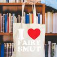 I Love Fairy Smut Book Lover Saying Canvas Tote Bag I Love Fairy Smut Book Lover Saying Canvas Tote Bag