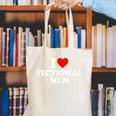 I Love Heart Fictional Men Simple Cute Books Reading Canvas Tote Bag