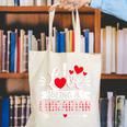 I Love Being A Librarian Library Book Valentine's Day Canvas Tote Bag