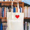 I Love Literature Heart Books Writing Reading Read Write Canvas Tote Bag I Love Literature Heart Books Writing Reading Read Write Canvas Tote Bag
