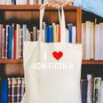 I Love Non Fiction Heart Books Reading Writing Writer Read Canvas Tote Bag I Love Non Fiction Heart Books Reading Writing Writer Read Canvas Tote Bag
