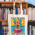 Love Reading And Giraffes Cute Giraffe Reading Book Lovers Canvas Tote Bag Love Reading And Giraffes Cute Giraffe Reading Book Lovers Canvas Tote Bag