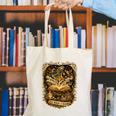 The Magic Of Books Vintage Style Reading Lover Cat & Tea Canvas Tote Bag