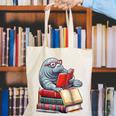 Manatee Reading Books Matching Bookworm Readers Librarian Canvas Tote Bag Manatee Reading Books Matching Bookworm Readers Librarian Canvas Tote Bag