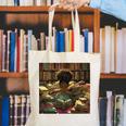 Melanin Afro Women Educated Reading Book History Girls Canvas Tote Bag