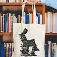 Men Pixel Art Geometric Book Human Drawing Graphic Men Canvas Tote Bag