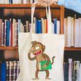 Monkey With a Book Canvas Tote Bag