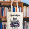 Morally Grey Book Club Gothic Vintage Style Canvas Tote Bag