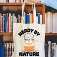 Nerdy By Nature Chibi Cute Book Lover Canvas Tote Bag Nerdy By Nature Chibi Cute Book Lover Canvas Tote Bag