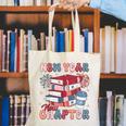 New Year New Chapter Happy New Year 2025 Book Lover Canvas Tote Bag