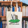 Next Stop Library Reading Book Canvas Tote Bag Next Stop Library Reading Book Canvas Tote Bag