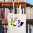 Non-Binary Book Lover Nonbinary Daisy LGBT Reading Pride Canvas Tote Bag Non-Binary Book Lover Nonbinary Daisy LGBT Reading Pride Canvas Tote Bag