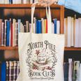 North Pole Book Club Christmas Xmas Hot Cocoa Bookish Canvas Tote Bag North Pole Book Club Christmas Xmas Hot Cocoa Bookish Canvas Tote Bag