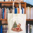 North Pole Book Club Gingerbread Christmas Reading Canvas Tote Bag North Pole Book Club Gingerbread Christmas Reading Canvas Tote Bag