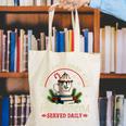 North Pole Book Club Hot Cocoa Librarians Bookish Christmas Canvas Tote Bag