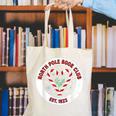 North Pole Book Club Shirt Candy Cane Christmas Canvas Tote Bag