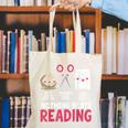 Nothing Beats Reading Rock Paper Scissors Book Lover Library Canvas Tote Bag
